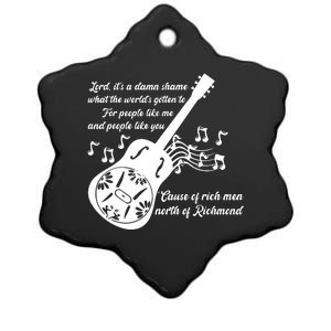 Rich Men North Of Richmond Goochland Country Music Men Women Ceramic Star Ornament