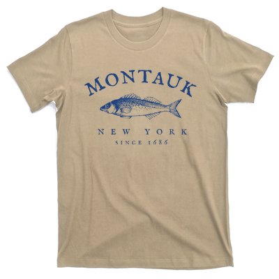 Retro Montauk New York Fishing T-Shirt