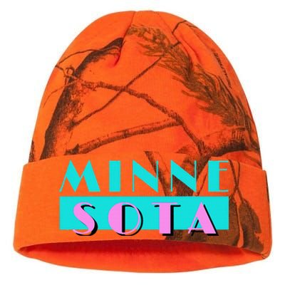 Retro Minnesota Neon Logo Minnesotan Mn State Pride Gift Kati Licensed 12" Camo Beanie