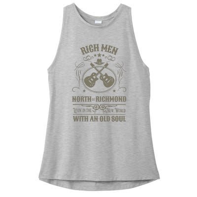 Rich Men North Of Richmond Live In The New World With An Old Soul Ladies PosiCharge Tri-Blend Wicking Tank