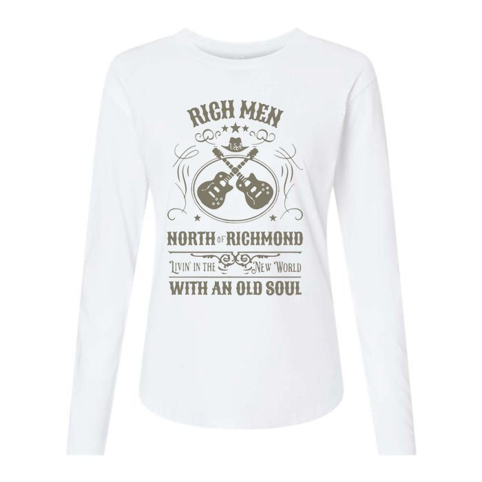 Rich Men North Of Richmond Live In The New World With An Old Soul Womens Cotton Relaxed Long Sleeve T-Shirt