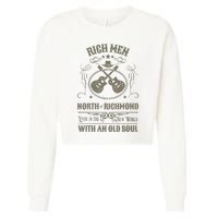 Rich Men North Of Richmond Live In The New World With An Old Soul Cropped Pullover Crew