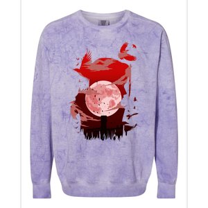 Red Moon Ninja Colorblast Crewneck Sweatshirt