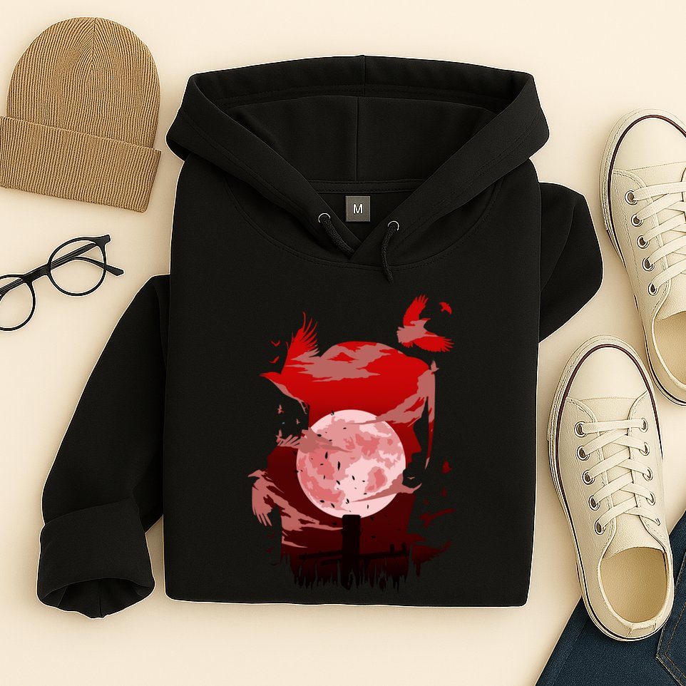 Red Moon Ninja Hoodie