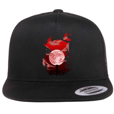 Red Moon Ninja Flatbill Hat