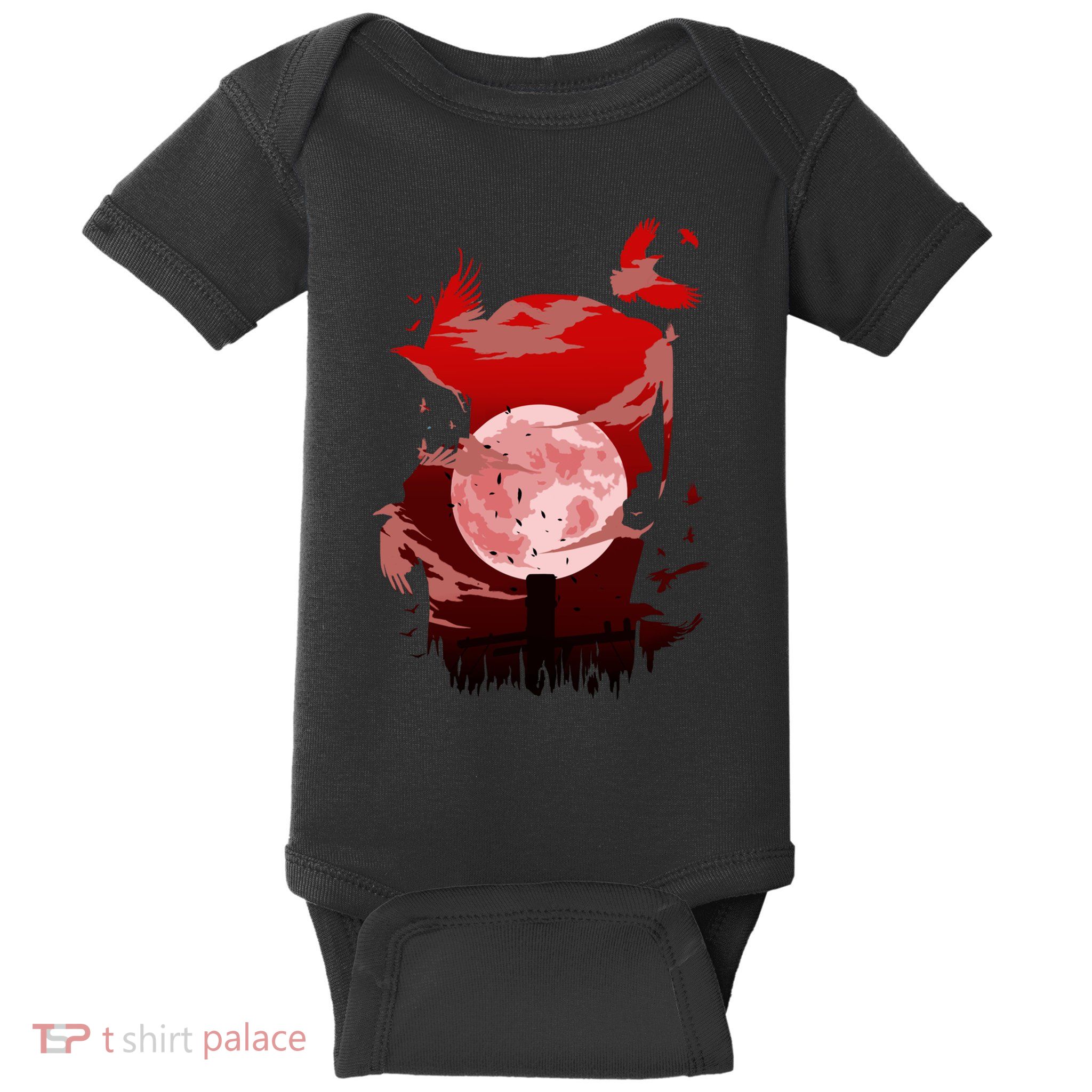Red Moon Ninja Baby Bodysuit