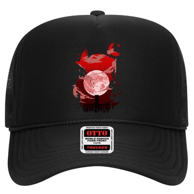 Red Moon Ninja Trucker Hat