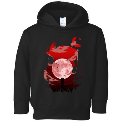 Red Moon Ninja Toddler Hoodie