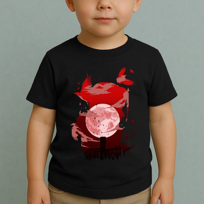 Red Moon Ninja Toddler T-Shirt