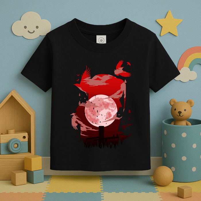 Red Moon Ninja Toddler T-Shirt