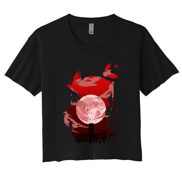 Red Moon Ninja Crop Top