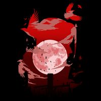 Red Moon Ninja Wool Snapback Cap