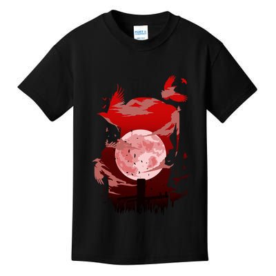 Red Moon Ninja Kids T-Shirt