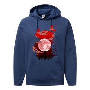 Red Moon Ninja Performance Fleece Hoodie