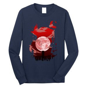 Red Moon Ninja Long Sleeve Shirt