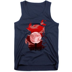 Red Moon Ninja Tank Top