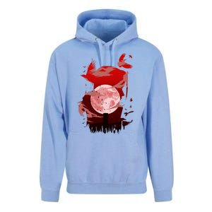 Red Moon Ninja Unisex Surf Hoodie