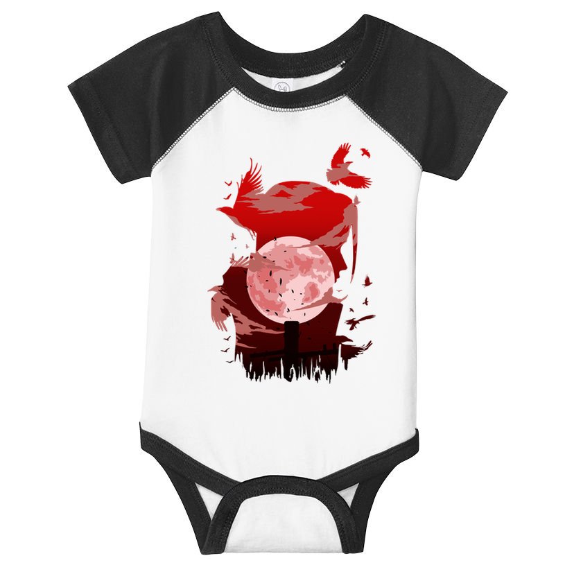 Red Moon Ninja Infant Baby Jersey Bodysuit