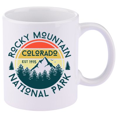 Rocky Mountain National Park Colorado Nature Hiking 11oz C Handle Ceramic Mug
