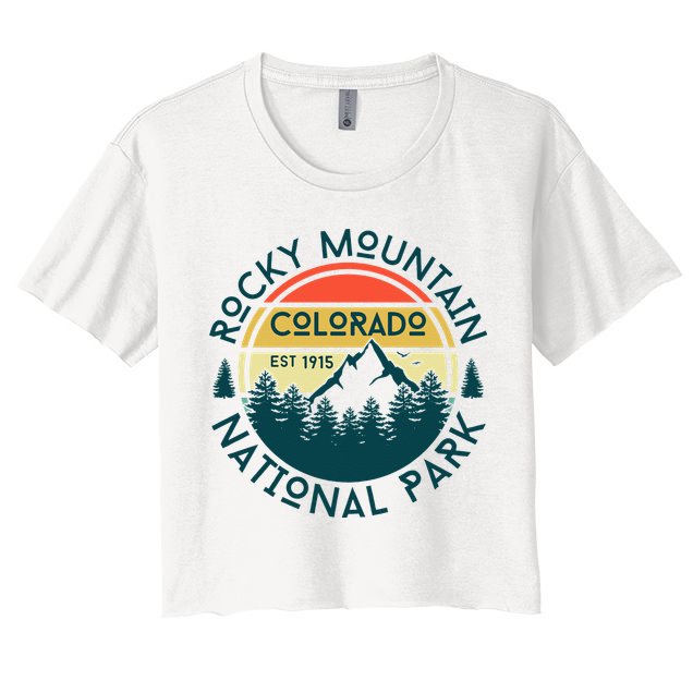 Rocky Mountain National Park Colorado Nature Hiking Crop Top
