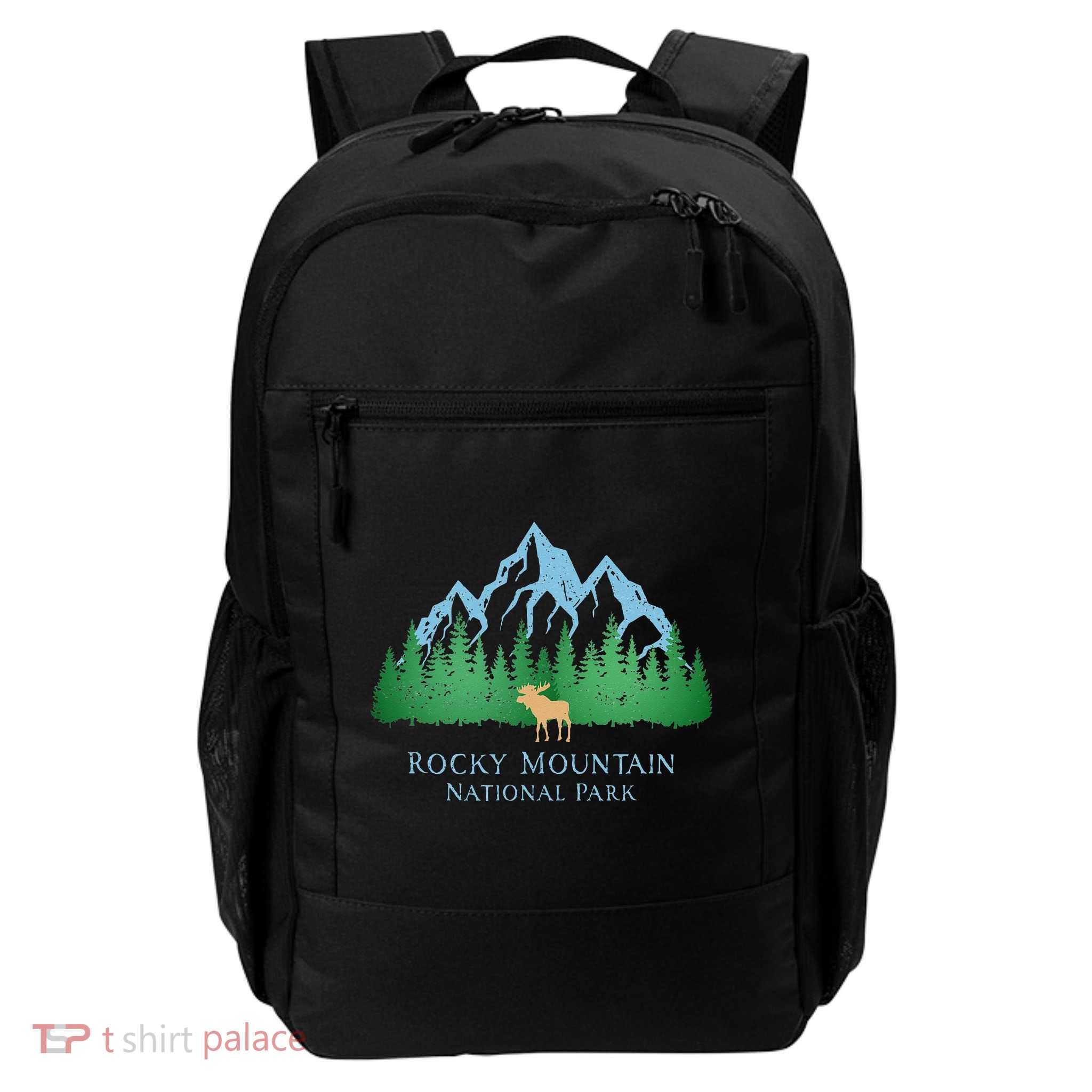 Rocky Mountain National Park Colorado Mountain Trees Moose Backpack