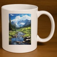 Rocky Mountain National Park 11oz C Handle Ceramic Mug