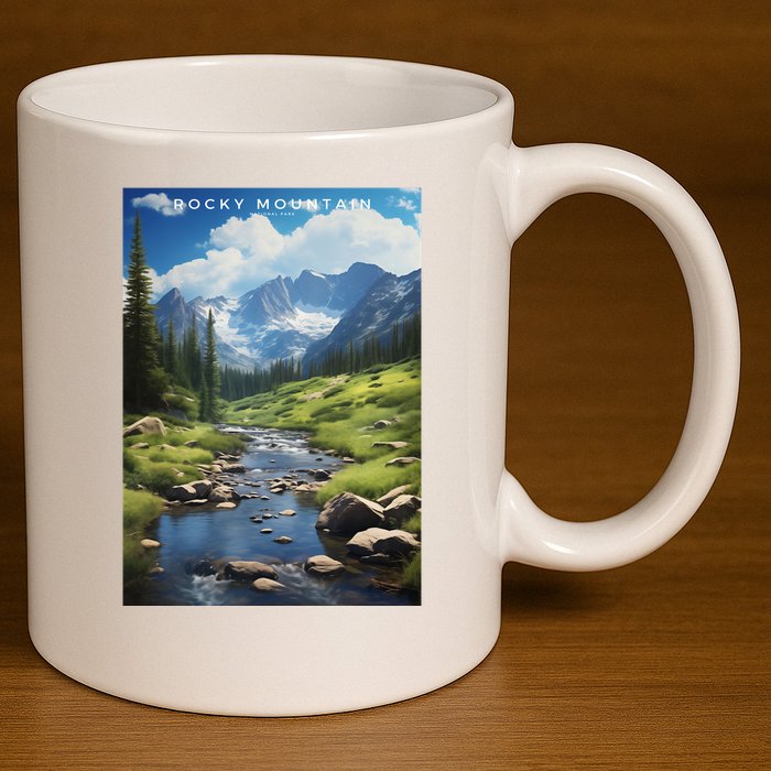 Rocky Mountain National Park 11oz C Handle Ceramic Mug