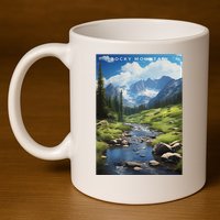 Rocky Mountain National Park 11oz C Handle Ceramic Mug