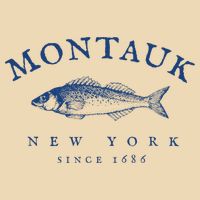 Retro Montauk New York Fishing Drawstring Bag