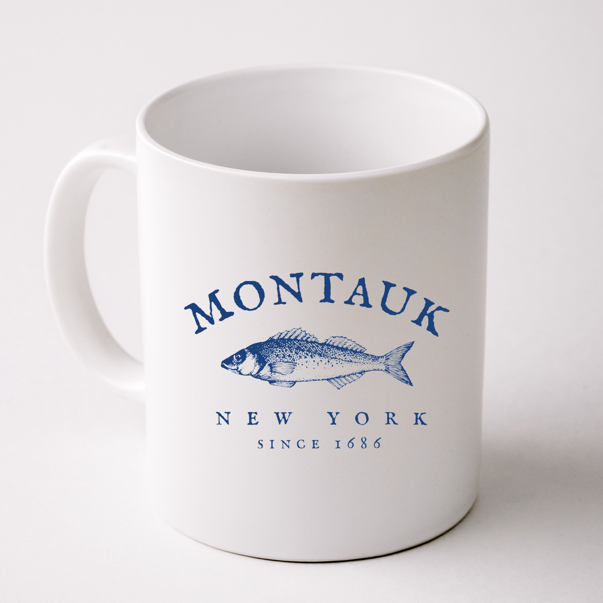 Retro Montauk New York Fishing Mug
