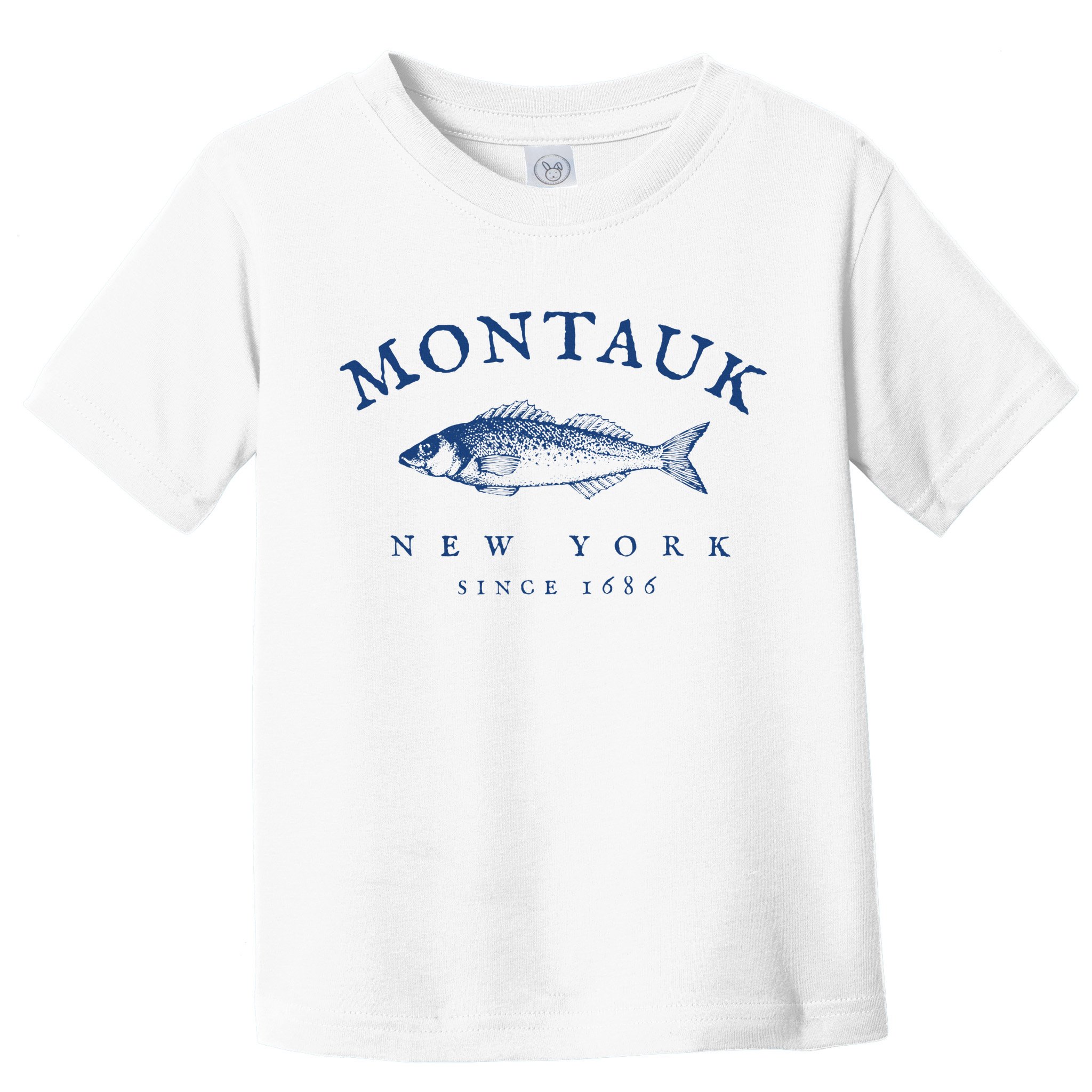 Retro Montauk New York Fishing Toddler T-Shirt