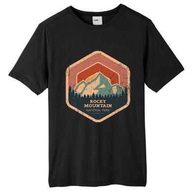 Rocky Mountain National Park Retro Sunset Vintage Tall Fusion ChromaSoft Performance T-Shirt