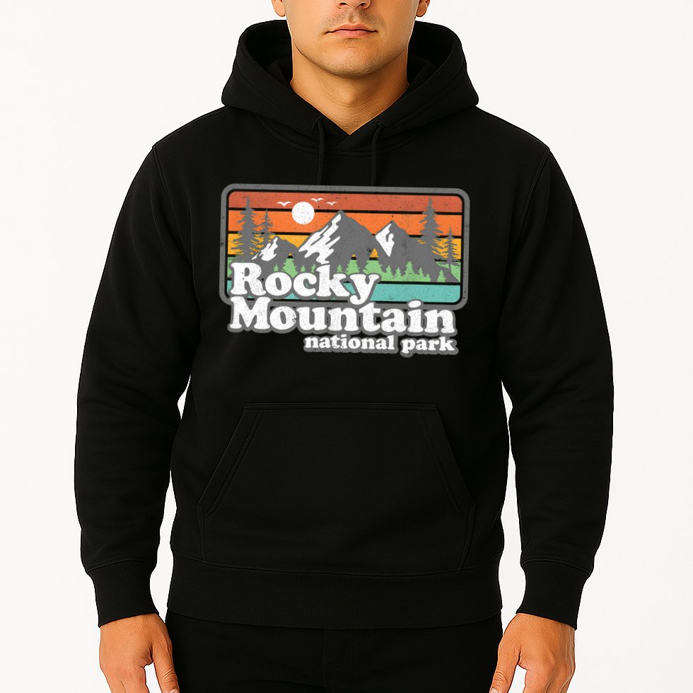 Rocky Mountain National Park Colorado Hiking Camping Gift Hoodie