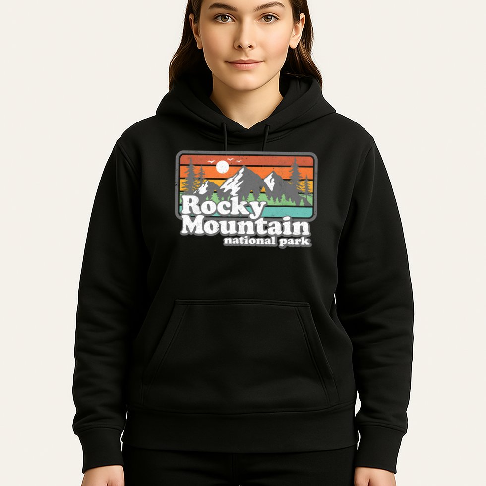 Rocky Mountain National Park Colorado Hiking Camping Gift Hoodie