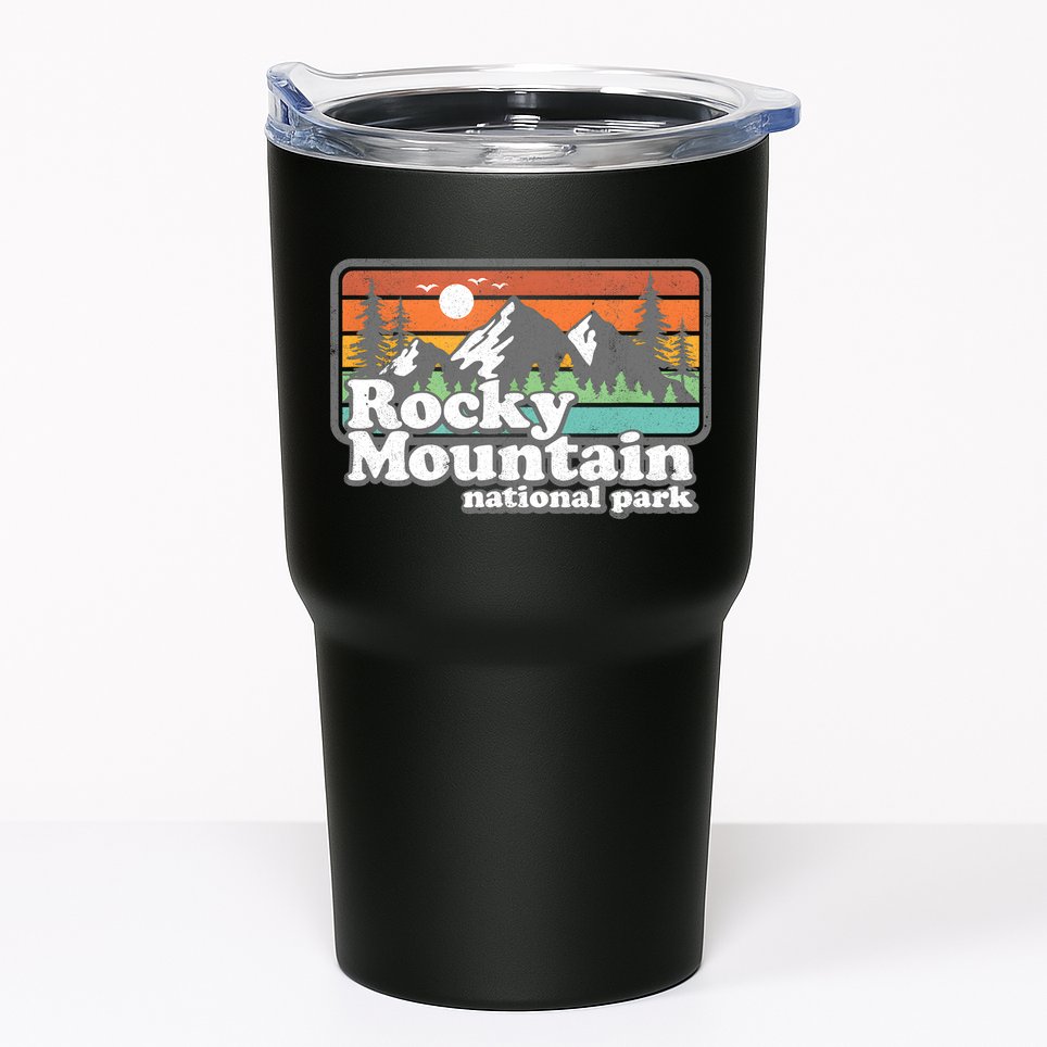 Rocky Mountain National Park Colorado Hiking Camping Gift Tumbler
