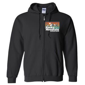 Rocky Mountain National Park Colorado Hiking Camping Gift Full Zip Hoodie