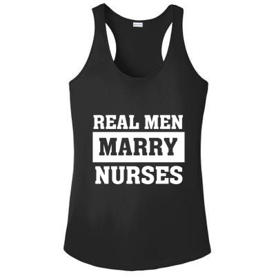 Real Marry Nurses Meaningful Gift Proud Husband Of Wife Spouse Gift Ladies PosiCharge Competitor Racerback Tank