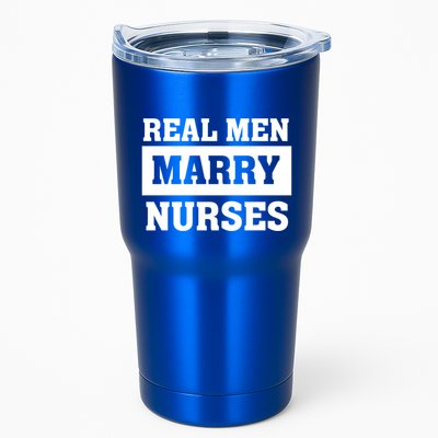 Real Marry Nurses Meaningful Gift Proud Husband Of Wife Spouse Gift Tumbler