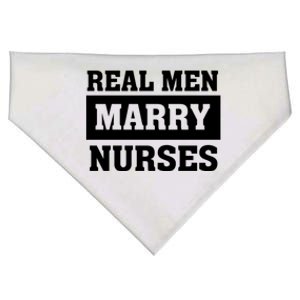 Real Marry Nurses Meaningful Gift Proud Husband Of Wife Spouse Gift USA-Made Doggie Bandana