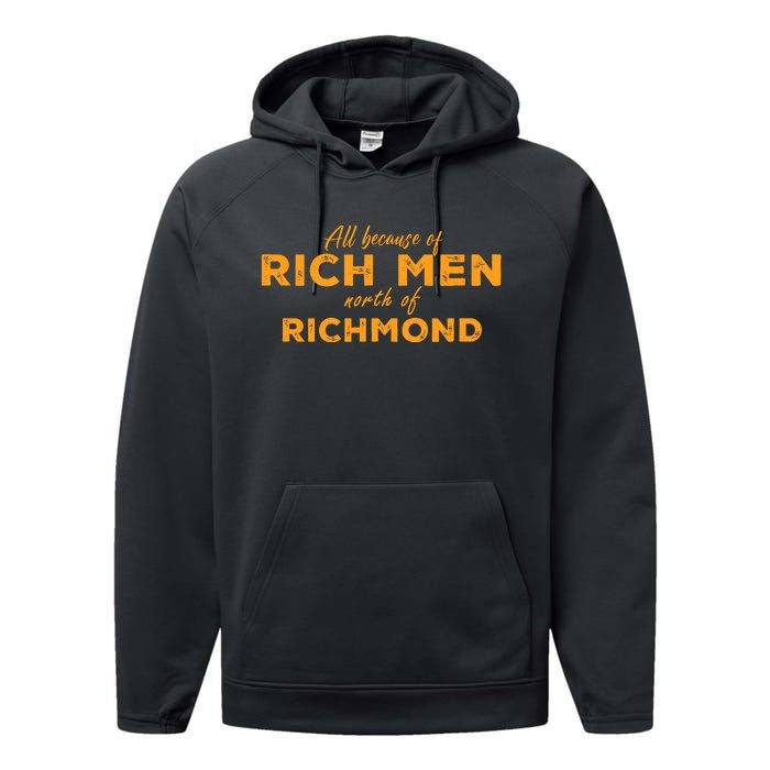 Rich Men North Of Richmond Oliver Anthony Performance Fleece Hoodie