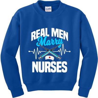 Real Marry Nurses Cool Gift Kids Sweatshirt