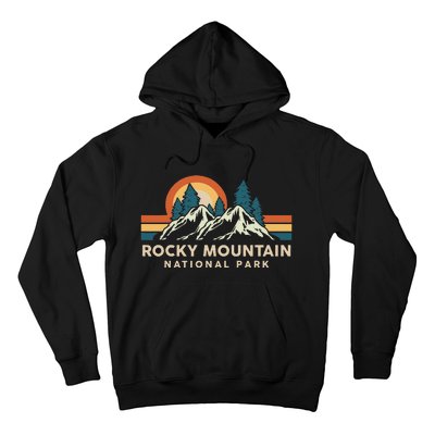 Rocky Mountain National Park Colorado Hiking Souvenir Retro Hoodie