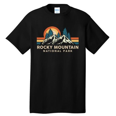 Rocky Mountain National Park Colorado Hiking Souvenir Retro Tall T-Shirt