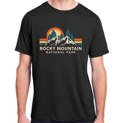 Rocky Mountain National Park Colorado Hiking Souvenir Retro Adult ChromaSoft Performance T-Shirt