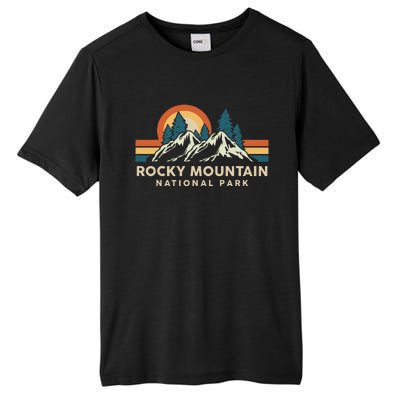 Rocky Mountain National Park Colorado Hiking Souvenir Retro Tall Fusion ChromaSoft Performance T-Shirt