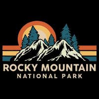 Rocky Mountain National Park Colorado Hiking Souvenir Retro Bag