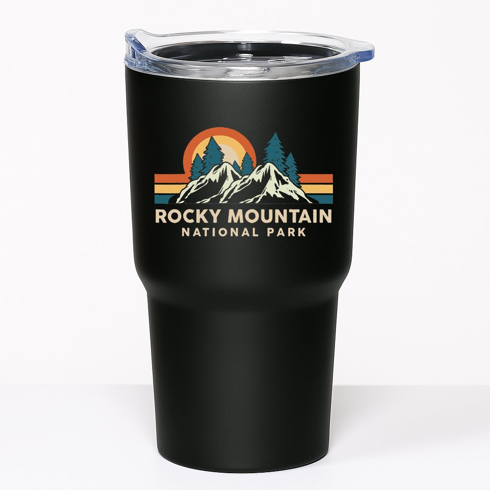 Rocky Mountain National Park Colorado Hiking Souvenir Retro Tumbler