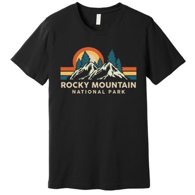 Rocky Mountain National Park Colorado Hiking Souvenir Retro Premium T-Shirt