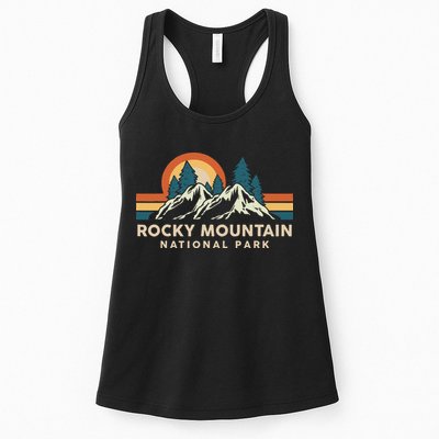 Rocky Mountain National Park Colorado Hiking Souvenir Retro Womens Tank Top