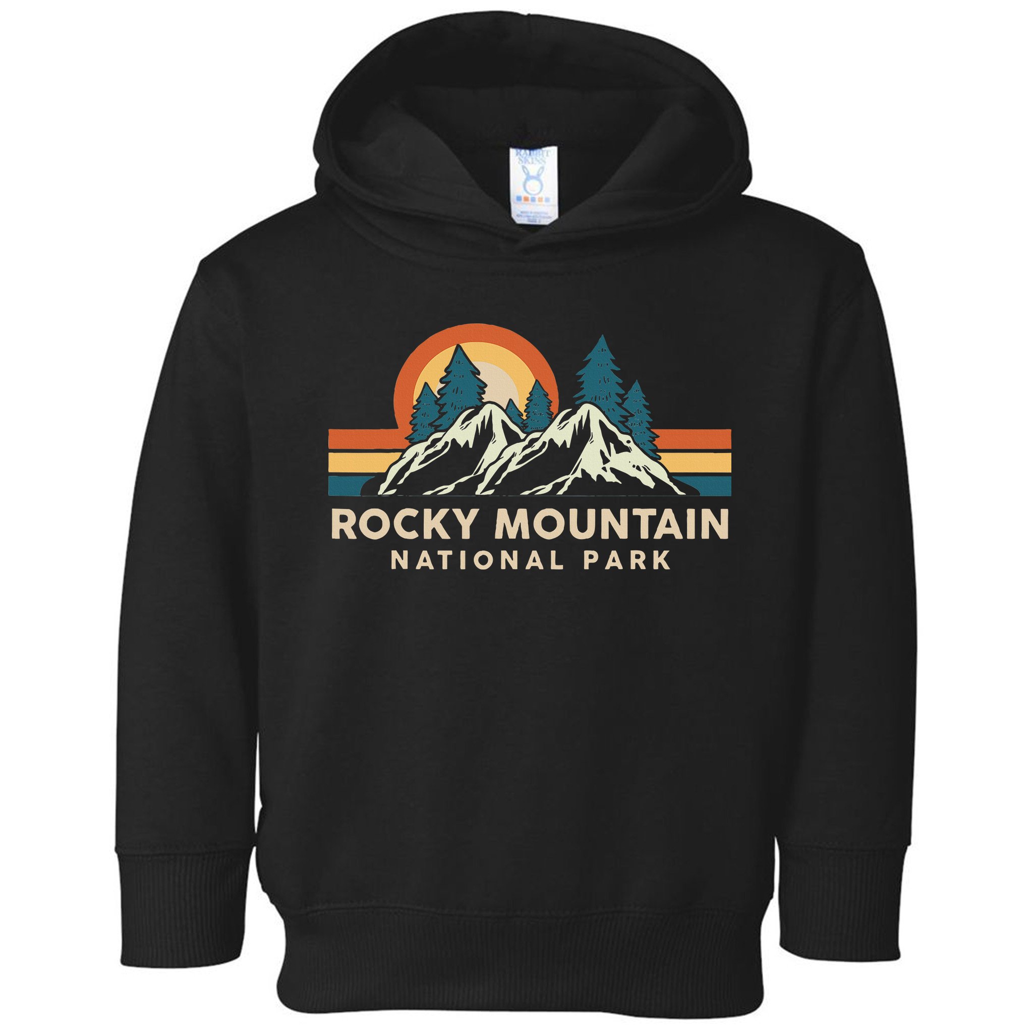 Rocky Mountain National Park Colorado Hiking Souvenir Retro Toddler Hoodie